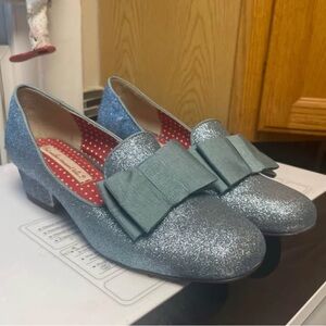 ModCloth fairytale blue glitter shoes